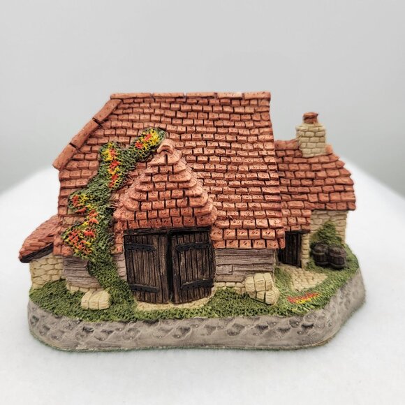 Vintage David Winter Cottages British Traditions October HARVEST BARN w Box COA - Picture 2 of 14